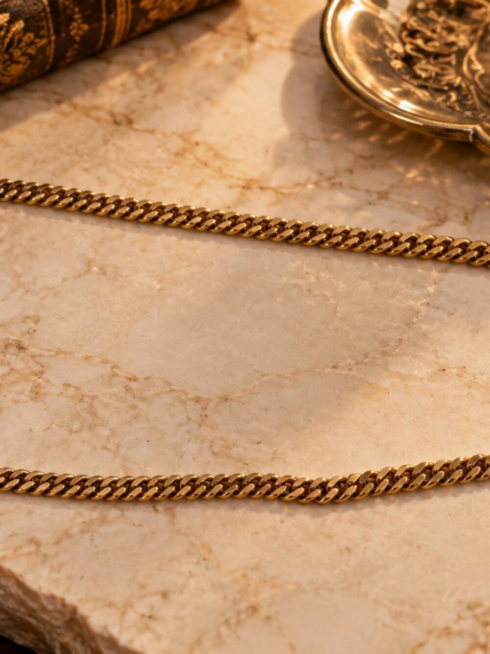 Vintage Rose Gold Tone Wheat Link Chain Necklace - Delicate Fine Snake/Wheat Wea